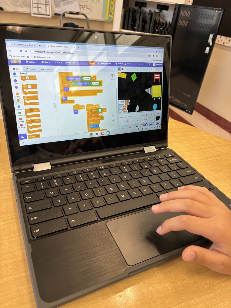 Game design: Coding a game with blocks